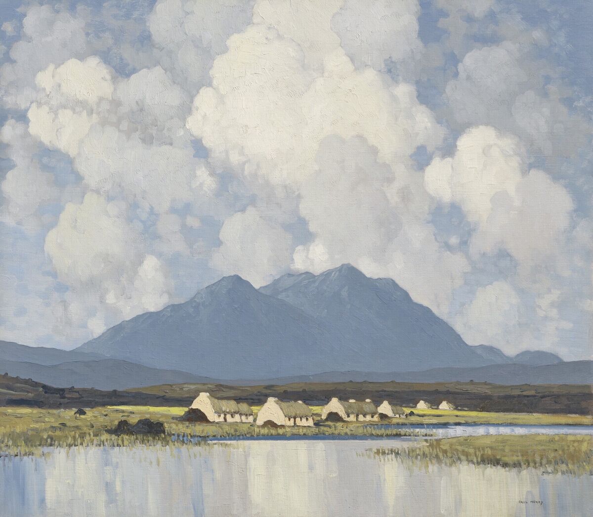 There was a world record price of for 'Mountains and Lake, Connemara' by Paul Henry from the Eastwood Collection at Christie's.