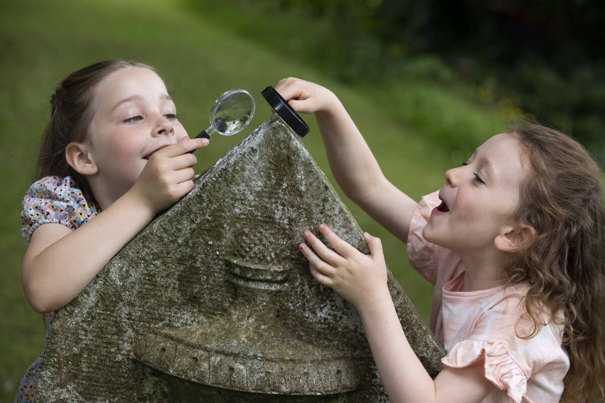 #LetsPlayCork - Six-year-olds Laura Sullivan, from Glanmire) and Olivia Phillips, from Youghal on a scavenger hunt in the historic grounds of St Fin Barres Cathedral at the launch of the Cork City Playful Culture Trail. Photo: Clare Keogh #LetsPlayCork - Six-year-olds Laura Sullivan, from Glanmire) and Olivia Phillips, from Youghal on a scavenger hunt in the historic grounds of St Fin Barres Cathedral at the launch of the Cork City Playful Culture Trail. Photo: Clare Keogh