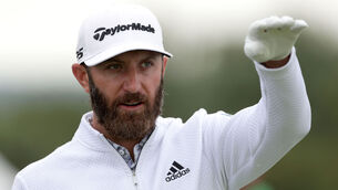 <p>Dustin Johnson on the 5th at The Royal St George's Golf Club in Sandwich, Kent. Picture: Richard Sellers/PA</p>