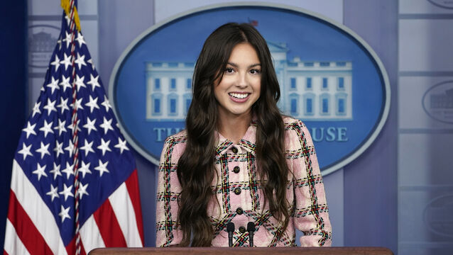 Olivia Rodrigo at the White House (Susan Walsh/AP)