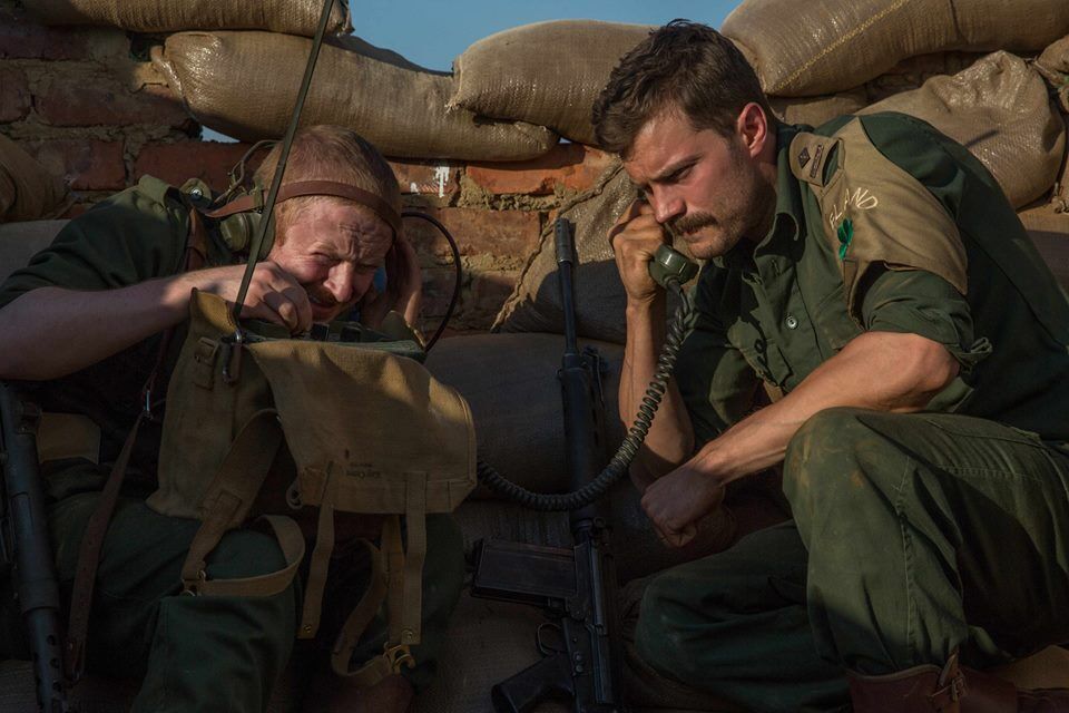 Jamie Dornan (right) starred as Commandant Pat Quinlan in the film, ‘The Siege of Jadotville’