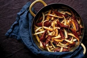 Parsnips and chorizo