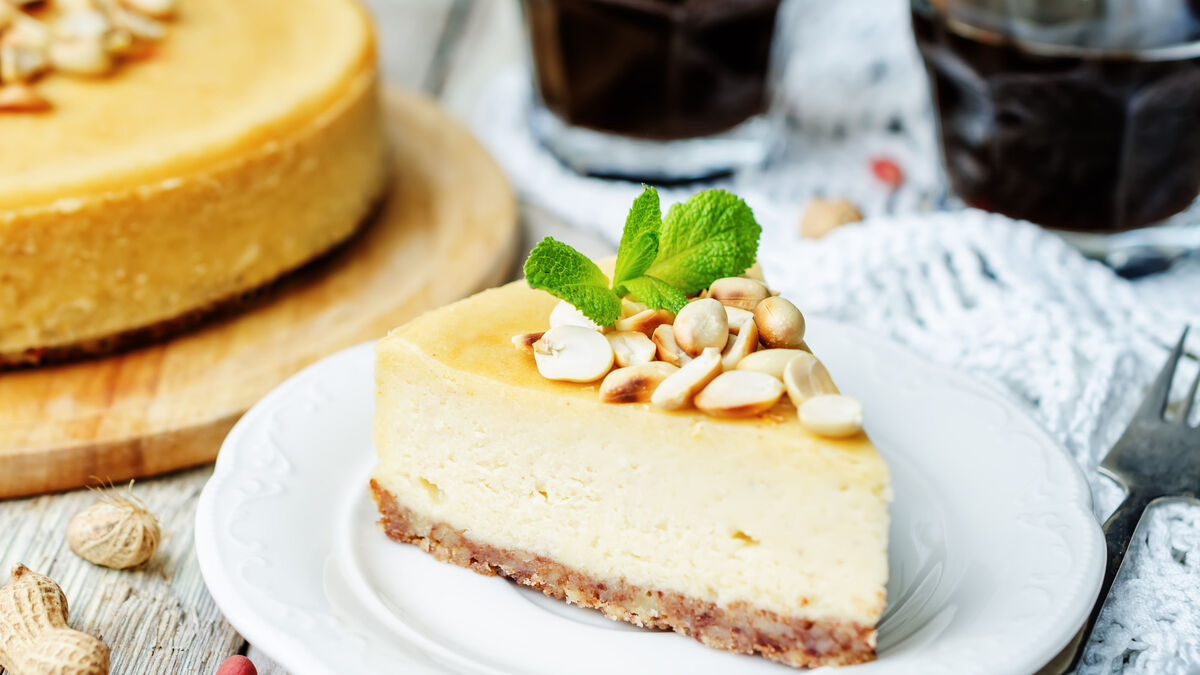 Peanut butter and ricotta cheesecake