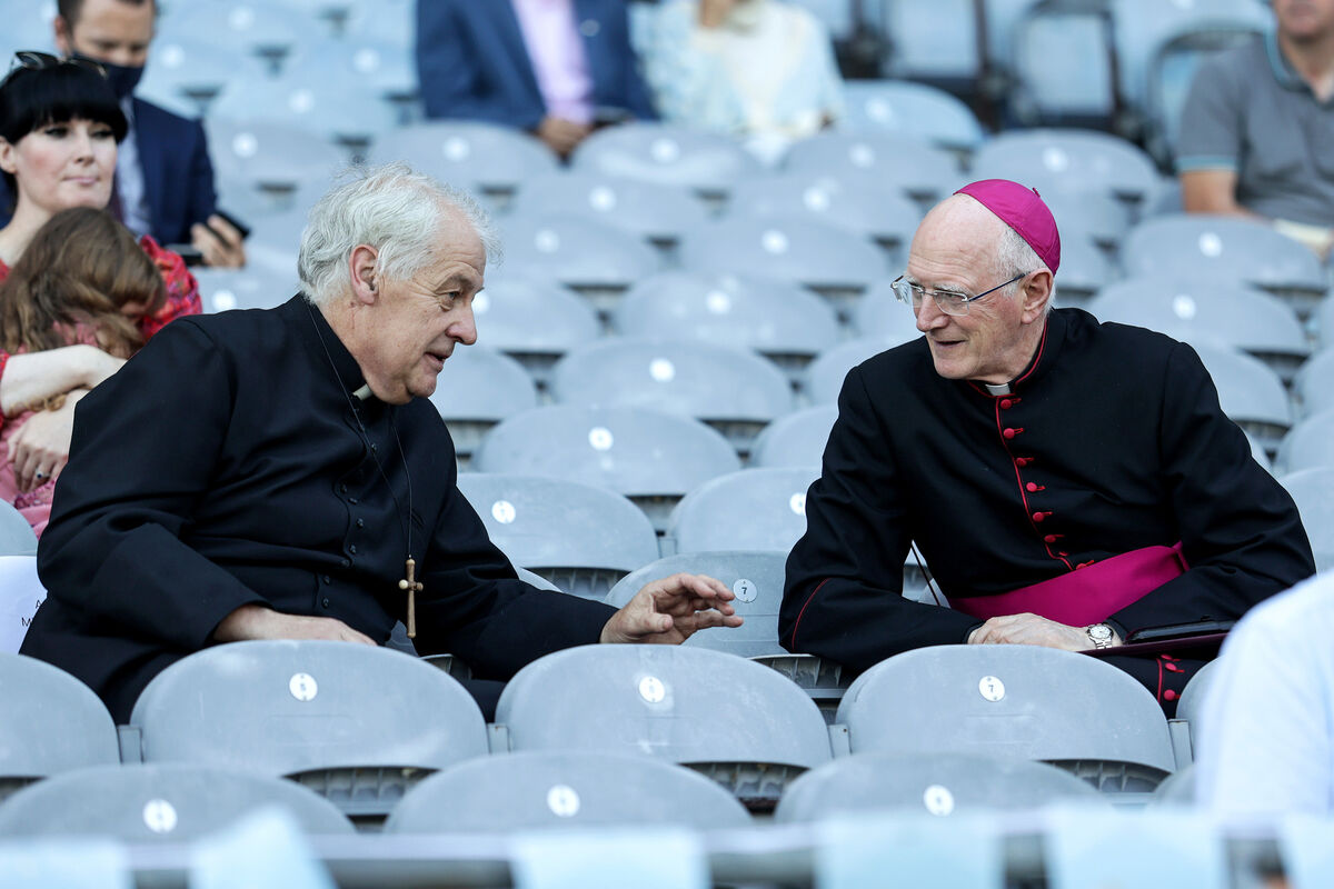 Archbishop Michael Jackson and archbishop Dermot Farrell. Picture: ©INPHO/Laszlo Geczo