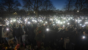 <p>A vigil for Sarah Everard (Victoria Jones/PA)</p>
