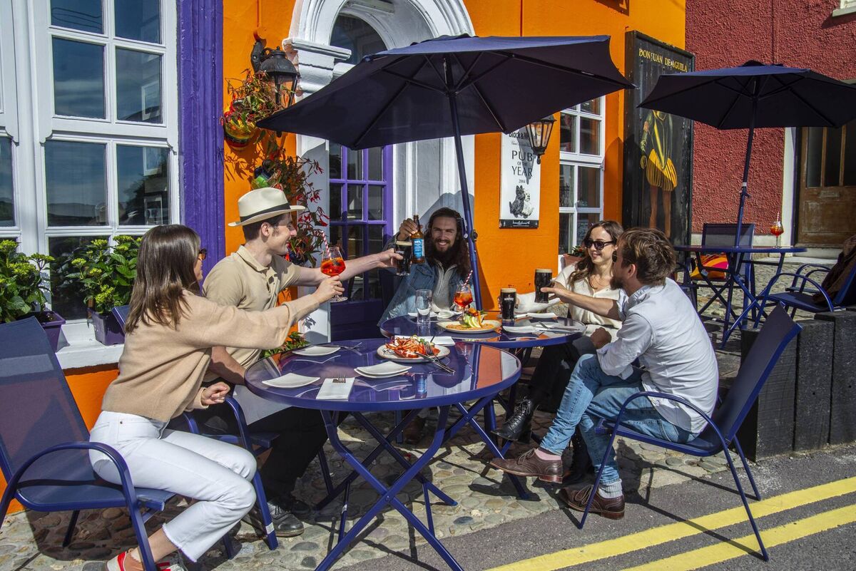 The Bulman in Kinsale: Keeping diners outdoors until younger staff are vaccinated. Picture: Becca Geden.