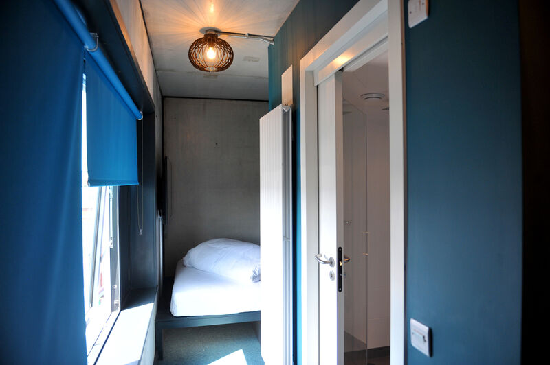Maxi room - sliding door access to ensuite (on right). Double-bed with wall mounted TV. Pic: Larry Cummins. Maxi room - sliding door access to ensuite (on right). Double-bed with wall mounted TV. Pic: Larry Cummins.