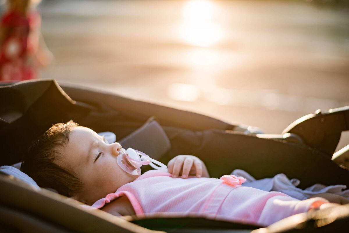 Don't be disappointed if your child can't get to sleep in the buggy this week. Picture: iStock.