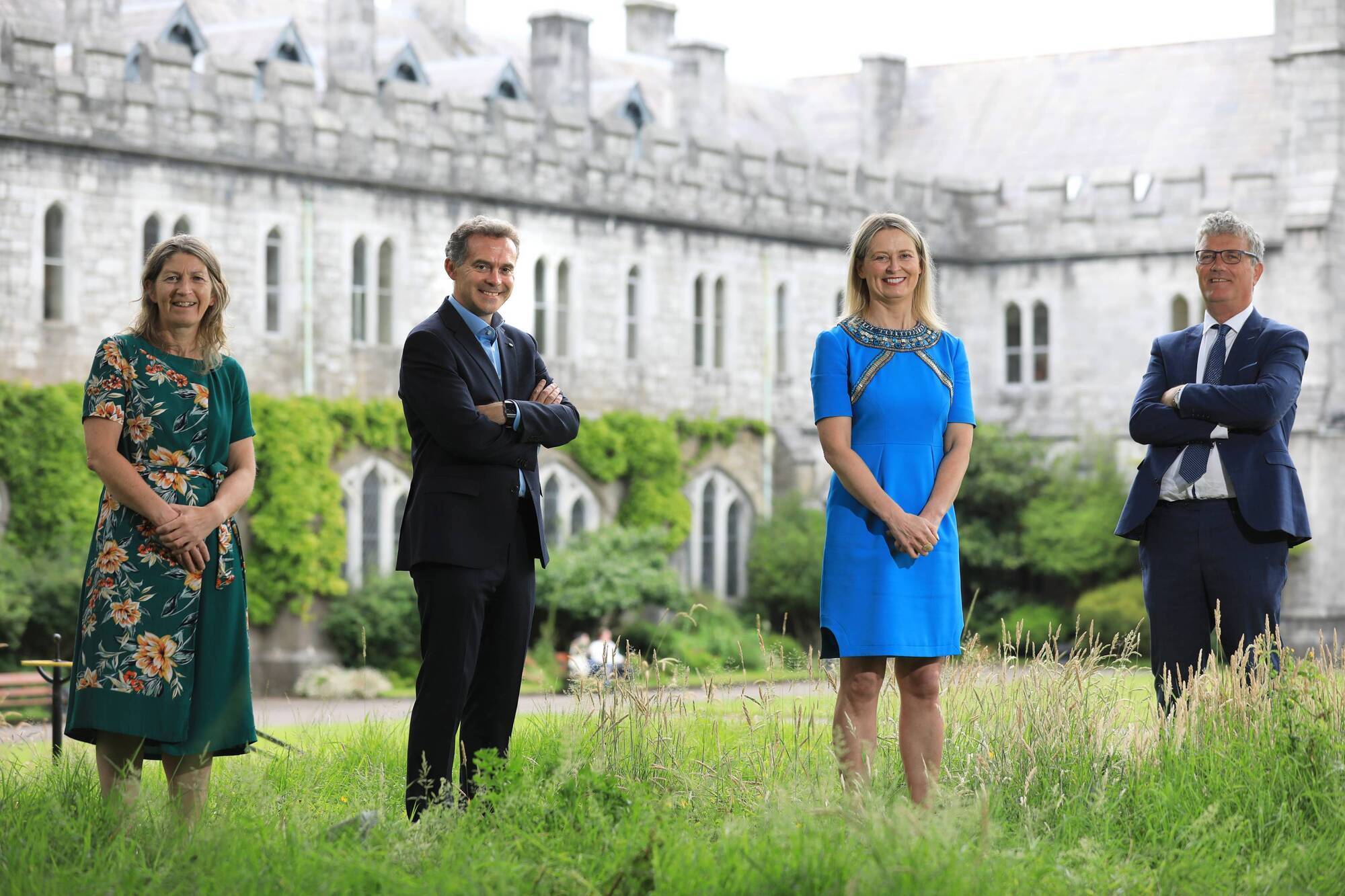  KPMG Partners Barrie O’Connell and Celine Fox with Professors John O’Halloran, UCC Interim President and Ursula Kilkelly, Head, College of Business and Law at the announcement of KPMG’s five-year partnership with UCC. Picture: Julien Behal