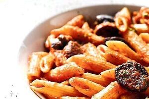 Chicken with chorizo and arrabiata sauce