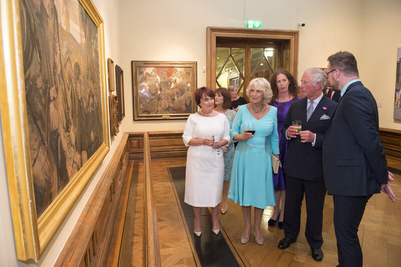 Keating’s painting caught Prince Charles’ eye during his 2018 visit to Cork. Picture: Michael Mac Sweeney/Provision