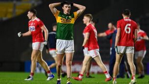 <p>A dejected Seán O’Shea after the final whistle of the Munster SFC final loss to Cork last year. Picture: Brendan Moran/Sportsfile</p>