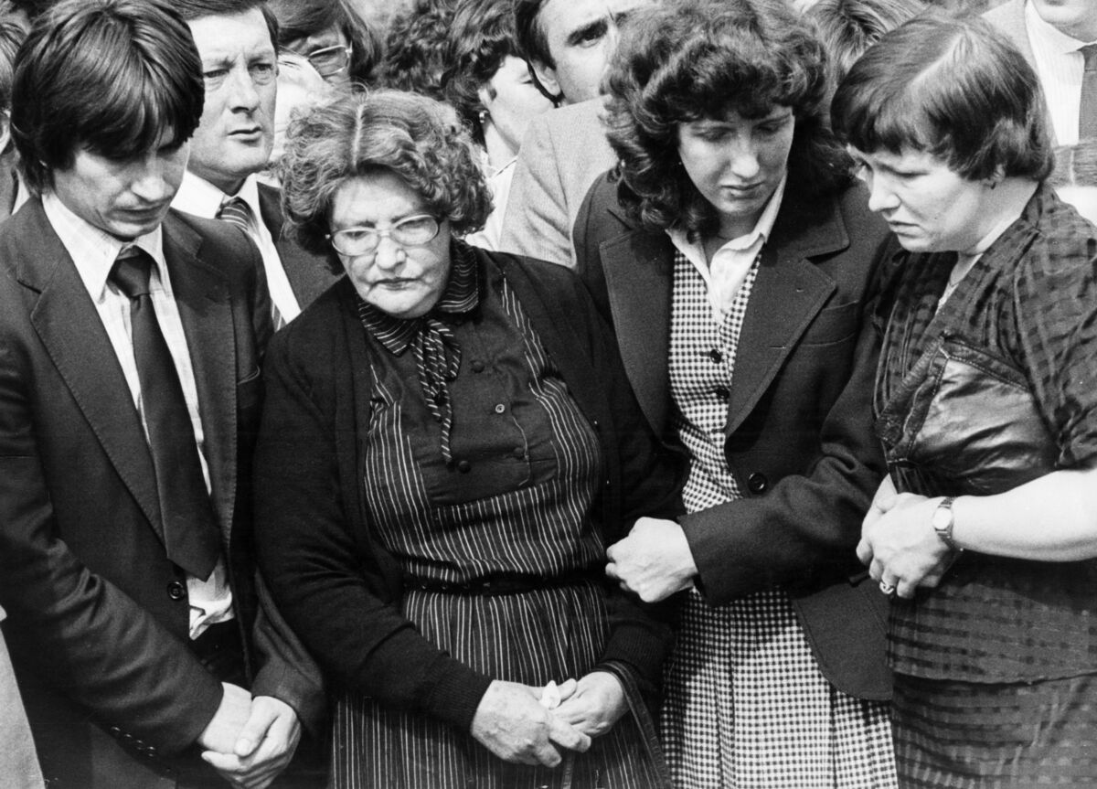 Funeral of Marie Shannon, Rathmore who died in the Buttevant rail crash.