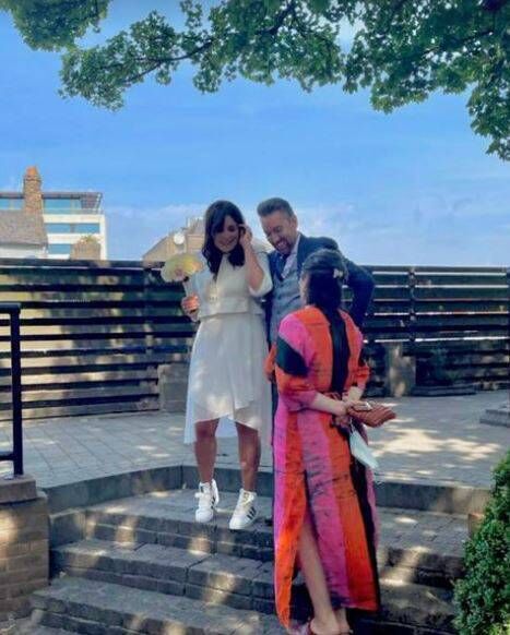 The couple was married at a registry office. Picture: Stefanie Preissner via Instagram.