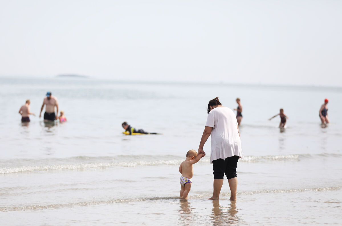 It's been 19 months since Colm Noctor's family was in the water. 'None of them had any recollection of how to swim'. Picture: Leah Farrell/RollingNews.ie