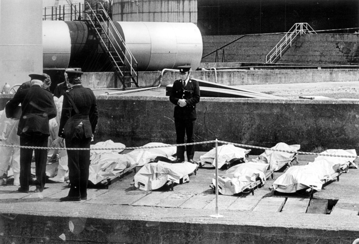Some of the 38 casualties that were brought ashore at Haulbowline by the LE Aisling. Some of the 38 casualties that were brought ashore at Haulbowline by the LE Aisling.