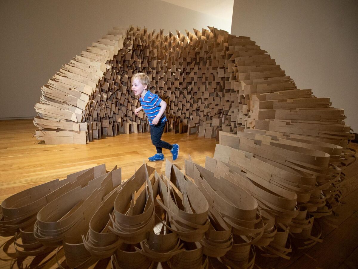  Liam Roche (4) at ‘without stilling’ by Maud Cotter at the Hugh Lane Gallery. Picture: Naoise Culhane