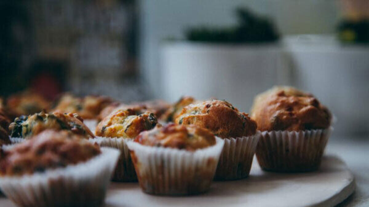 Asparagus cheese muffins