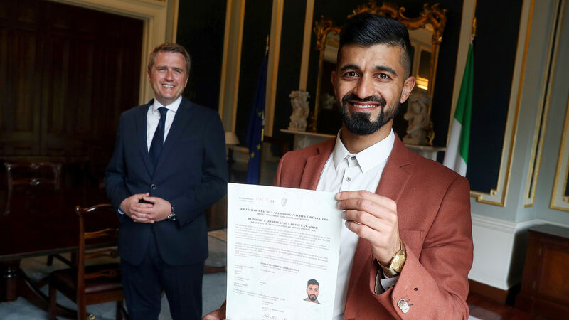 Iraqi-born hurler among 1,000 new Irish citizens welcomed at virtual ceremony Iraqi-born hurler among 1,000 new Irish citizens welcomed at virtual ceremony