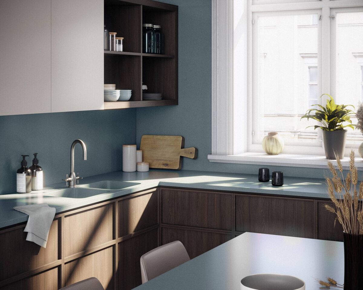 Silestone kitchen, Cala Blue.