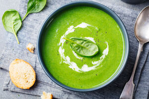 Spinach and rosemary soup