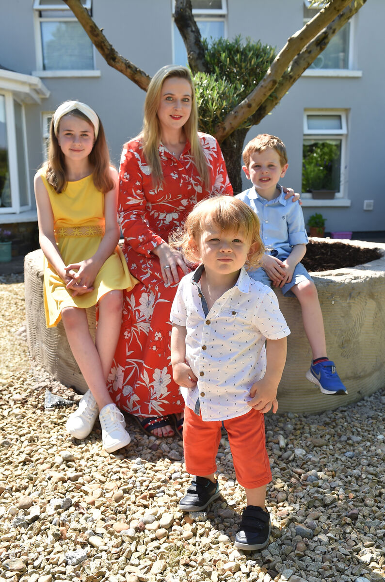 Louise O'Regan with her daughter Isabelle and sons Jack and Alex at the home in Cork. Picture: Dan Linehan Louise O'Regan with her daughter Isabelle and sons Jack and Alex at the home in Cork. Picture: Dan Linehan