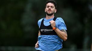 <p>Republic of Ireland footballer Robbie Brady during a training session at the AUL Complex in Dublin. Picture: Sam Barnes/Sportsfile</p>