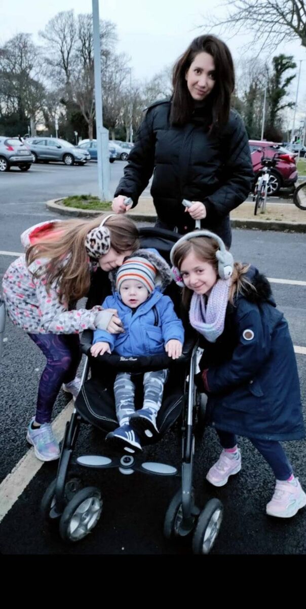 Korina Kohler, a participant of An Cosán, as well as Dress for Success and Equal Ireland, pictured with her three children.