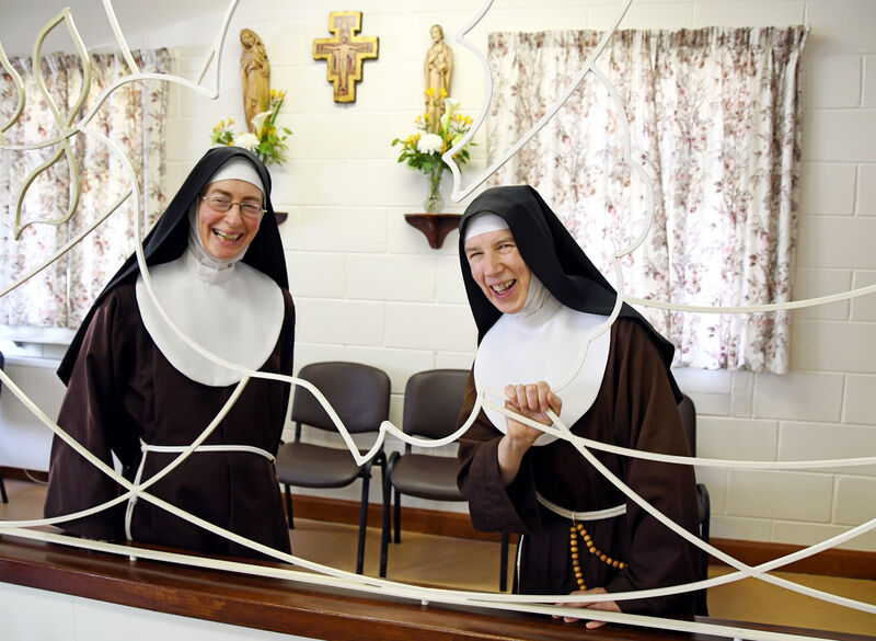 Sr Colette Marie (left) and Sr Francis in the Poor Clare Monastery in Cork; they lead a life relatively unchanged since the order’s foundation in the 13th century. Picture Denis Minihane Sr Colette Marie (left) and Sr Francis in the Poor Clare Monastery in Cork; they lead a life relatively unchanged since the order’s foundation in the 13th century. Picture Denis Minihane