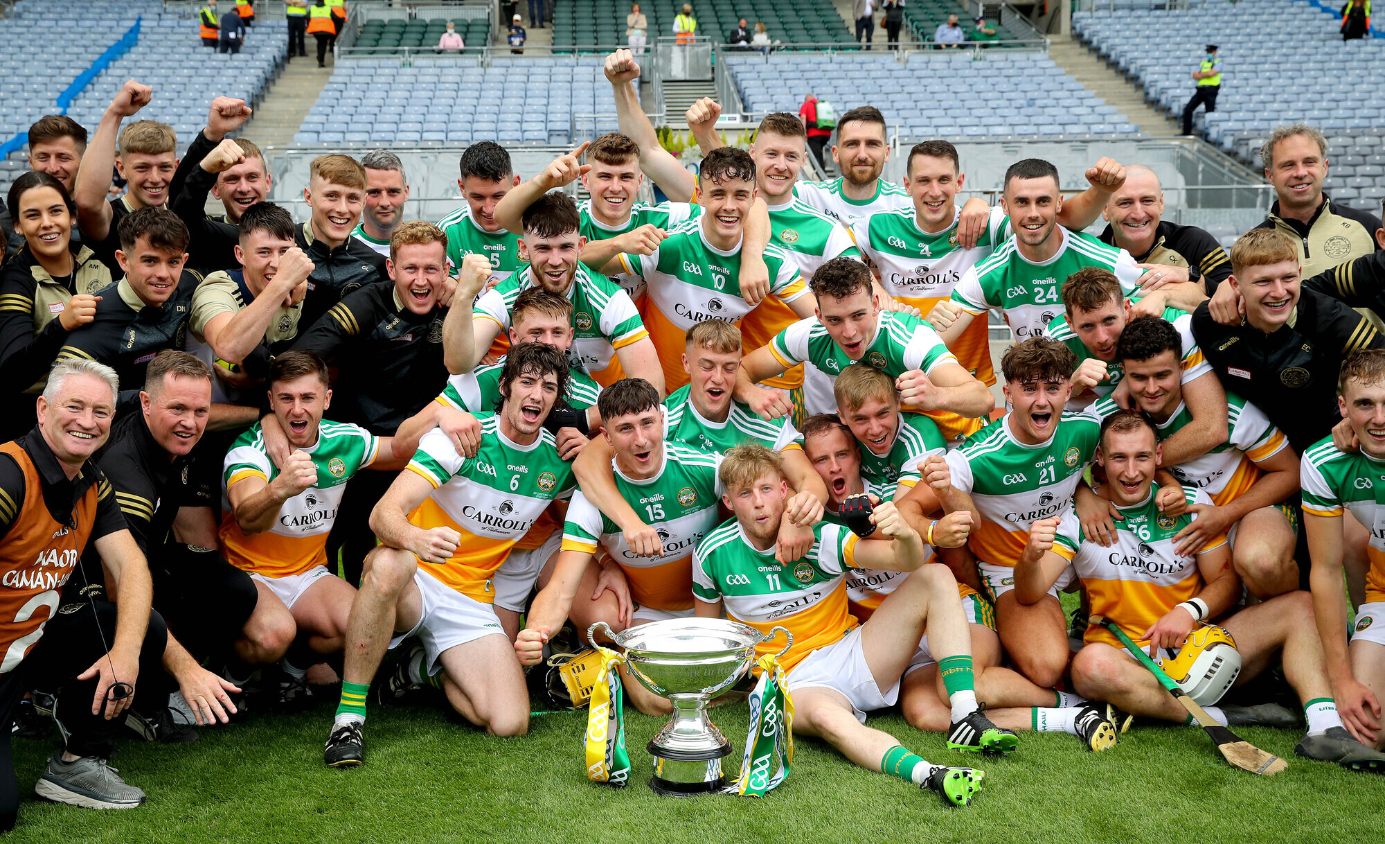 Offaly score 41 points in record-breaking blitz to win Christy Ring Cup final