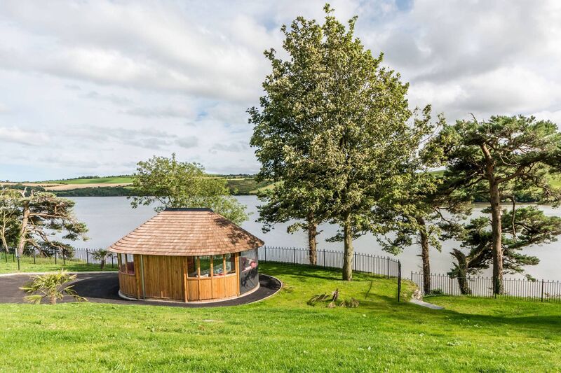 Outdoor wining and dining options at Ballywilliam House's two gazebos