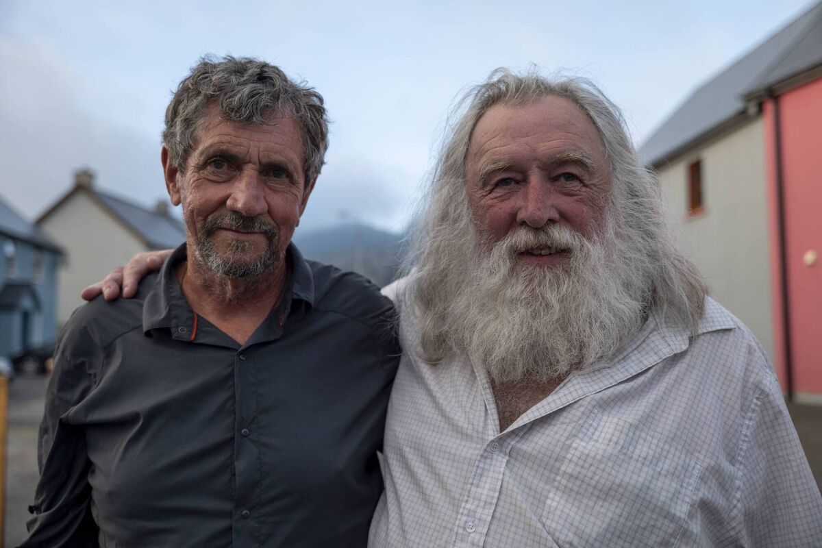 Charlie Bird and Bill Griffin at the exhibition opening Pictures: Brian Cronin