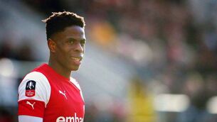 <p>Rotherham United winger and former SSE Airtricity League star Chiedozie Ogbene </p>