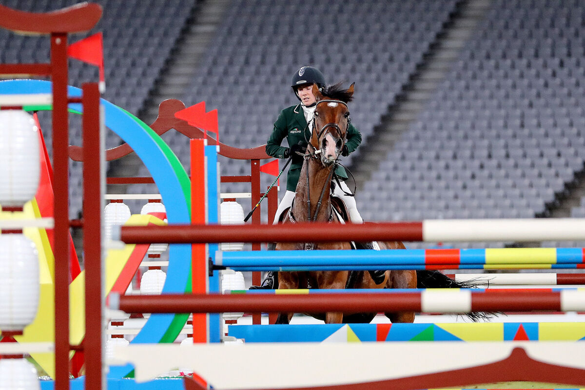 Ireland’s Natalya Coyle on a horse refusing to jump. Picture: INPHO/Bryan Keane Ireland’s Natalya Coyle on a horse refusing to jump. Picture: INPHO/Bryan Keane