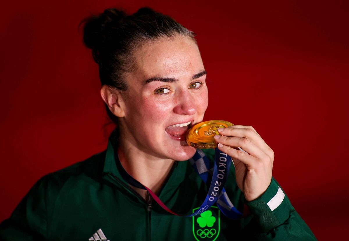 K IS FOR KELLIE: Kellie Harrington celebrates with her gold medal. Picture: INPHO/James Crombie K IS FOR KELLIE: Kellie Harrington celebrates with her gold medal. Picture: INPHO/James Crombie