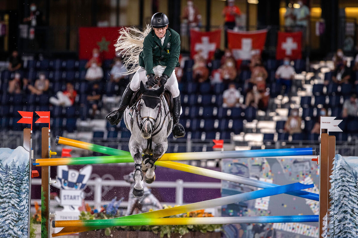 Shane Sweetnam rides Alejandro. Picture: INPHO/Libby Law