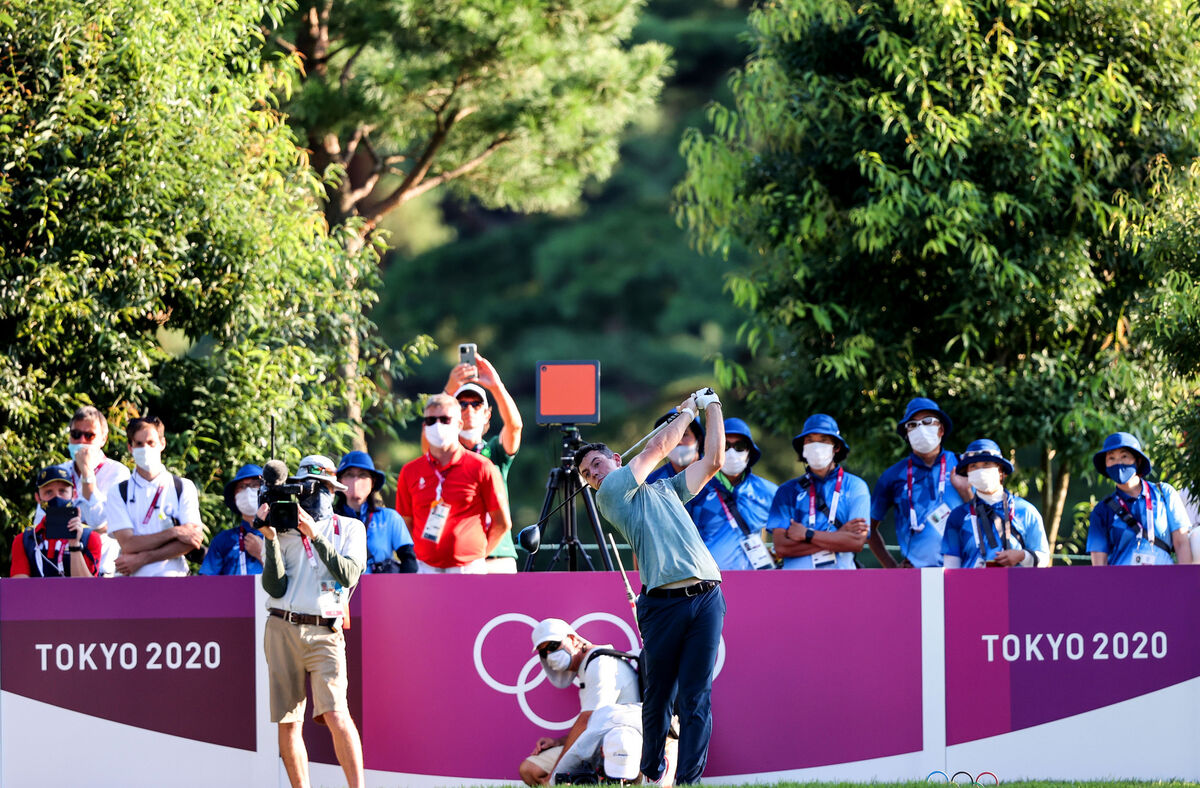 Rory McIlroy during the bronze medal play-off. Picture: INPHO/Morgan Treacy