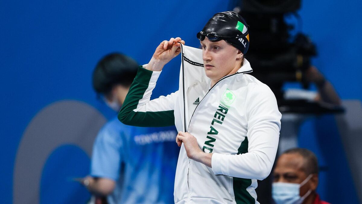 Danielle Hill before the heats of the women's 50 metre freestyle. Picture: Ian MacNicol/Sportsfile