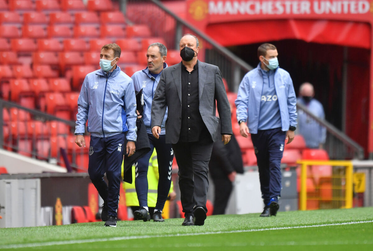 Everton manager Rafael Benitez before a pre-season friendly match at Old Trafford last weekend. Picture: Anthony Devlin/PA Wire