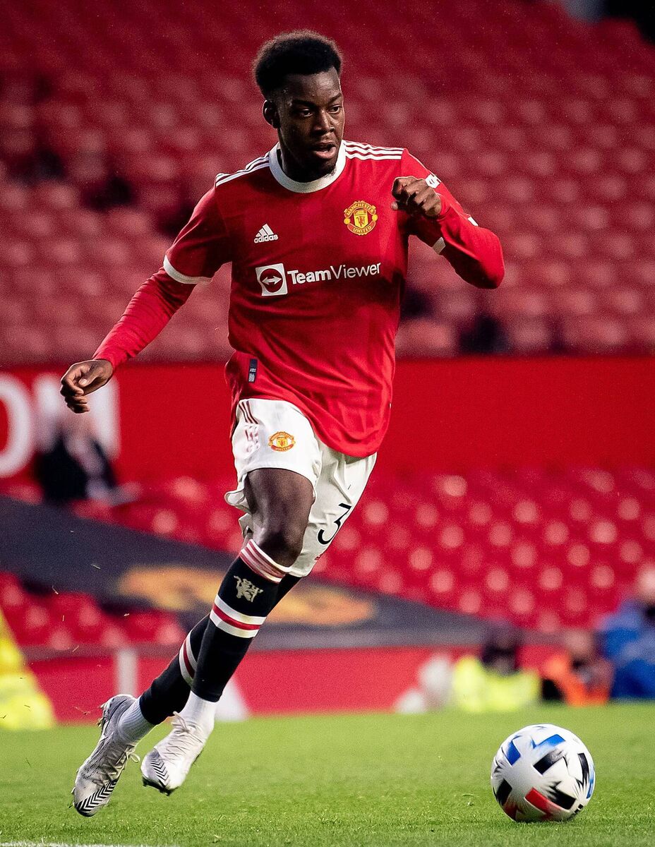 Anthony Elanga of Manchester United. Picture: Ash Donelon/Manchester United via Getty Images