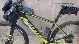 The trusty bicycle Jimmy is hoping will carry him to the finish line. Picture: Jimmy Nyhan. The trusty bicycle Jimmy is hoping will carry him to the finish line. Picture: Jimmy Nyhan.