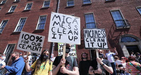 Mica redress protest in Dublin