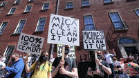 Mica redress protest in Dublin
