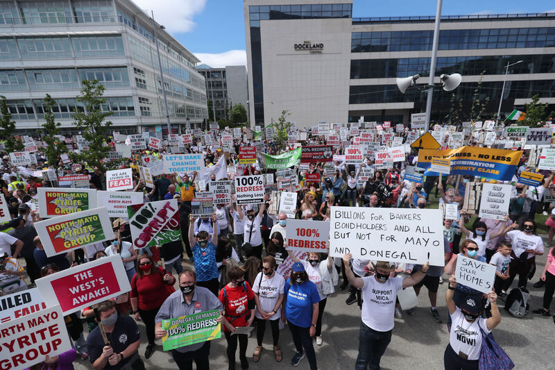 Two months on from the protest, and two weeks after the deadline came and went, things are not looking too hot. File Picture: Niall Carson/PA Wire