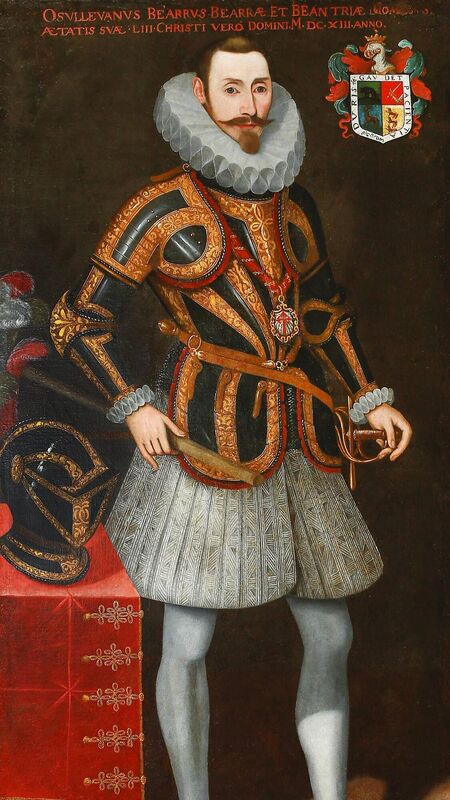 Portrait of Dónal Cam O'Sullivan Beare, St Patrick's College, Maynooth Dated 1613, Spanish artist, unknown.