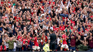<p>An Old Trafford full house witnessed a fine show (Martin Rickett/PA)</p>
