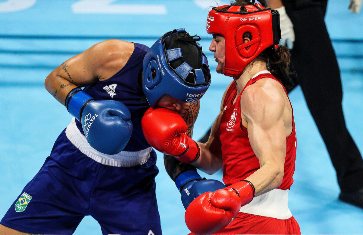 When it was announced that Harrington had taken the gold in her final fight against Beatriz Ferreira, she said she wasn't present in the moment but it was such a relief. Picture: ©INPHO/Bryan Keane