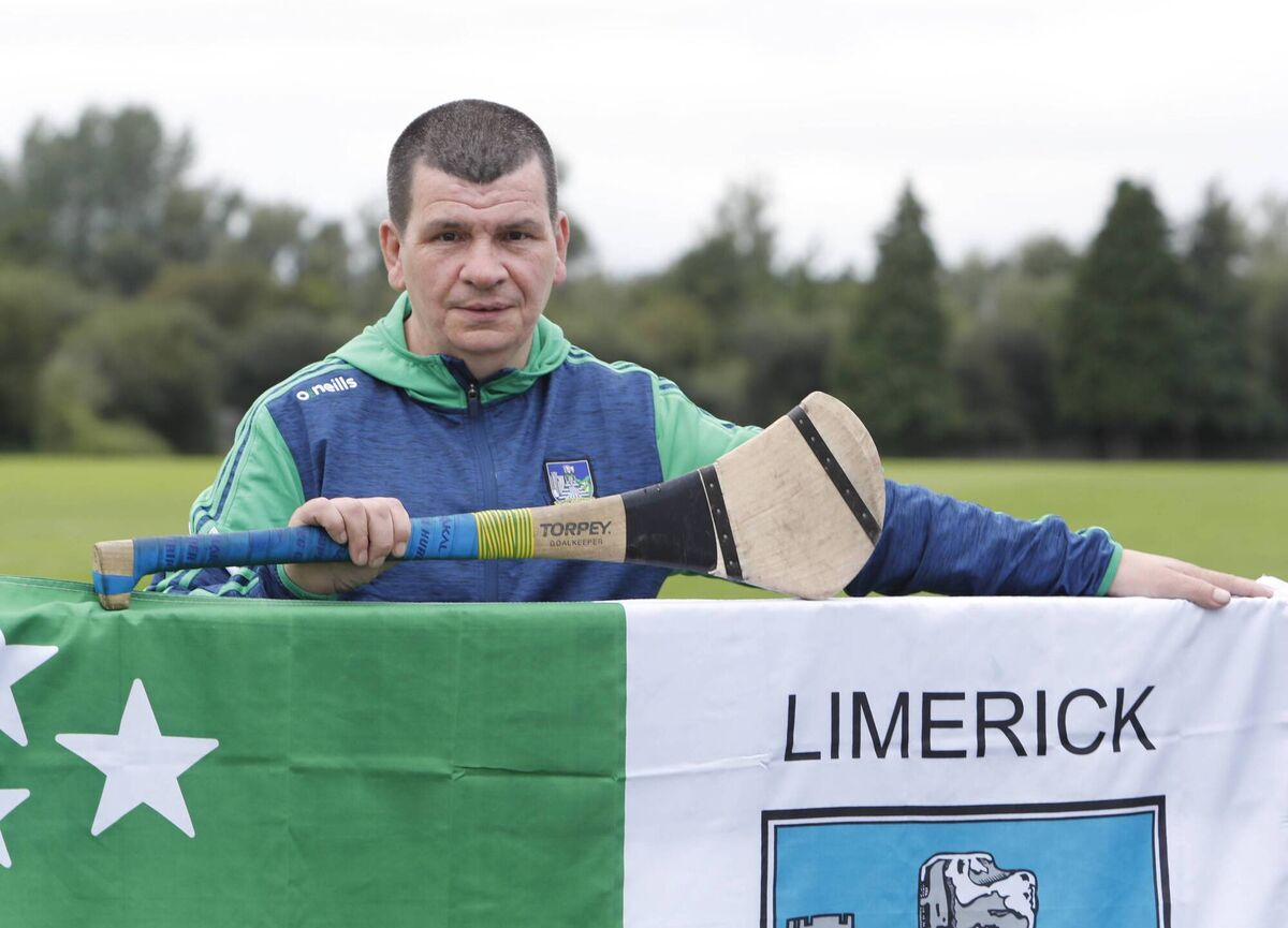 Limerick superfan Hammy Dawson in the grounds of his GAA club, St Patrick's. Picture Liam Burke/Press 22