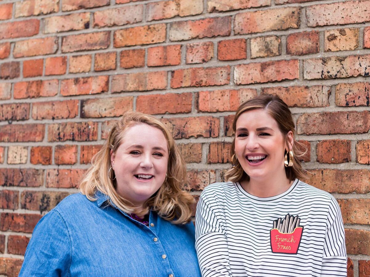 Emer McLysaght with Sarah Breen, her 'Oh My God, What A Complete Aisling' co-author. Picture: Nathalie Marquez Courtney. Emer McLysaght with Sarah Breen, her 'Oh My God, What A Complete Aisling' co-author. Picture: Nathalie Marquez Courtney.