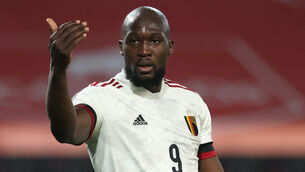<p>Romelu Lukaku wearing number 9 with Belgium - the same number he will don with Chelsea in the Premier League</p>
